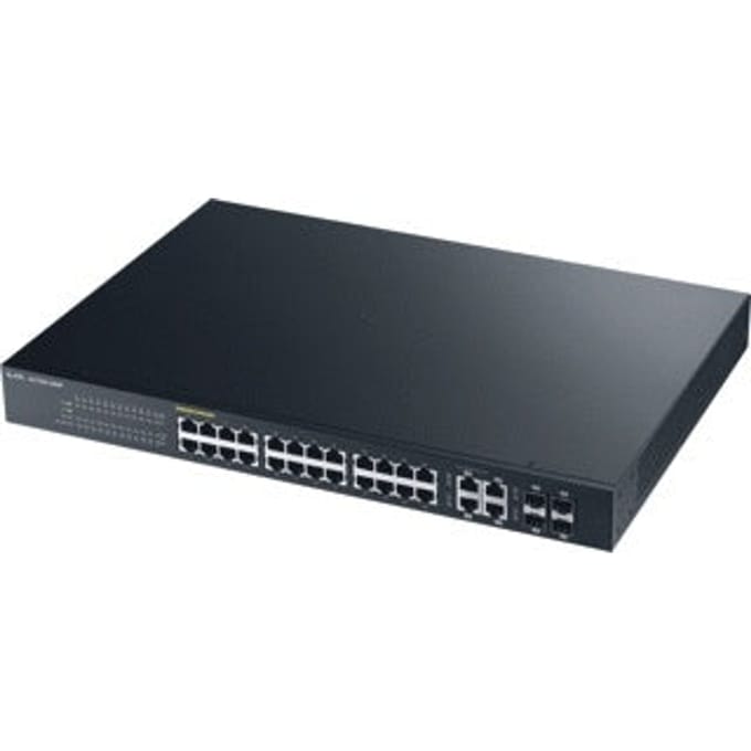 ZyXEL GS1920-24HPv2 24-poorts GbE Smart Managed PoE+ / 4 x combo Gigabit SFP+