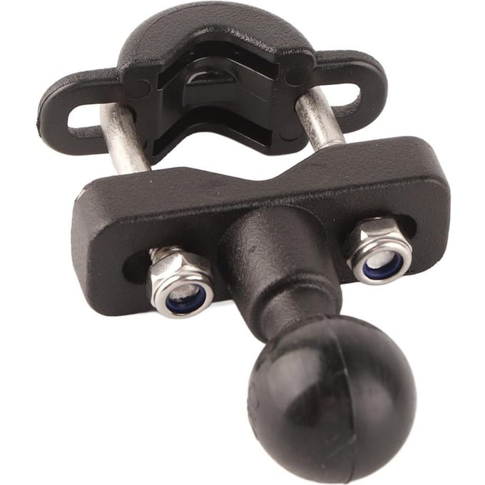 Motorfiets Stuur Rail Kogelmontage Basis Kit Telefoonhouder Bevestigingsbeugel Universeel Accessoire black