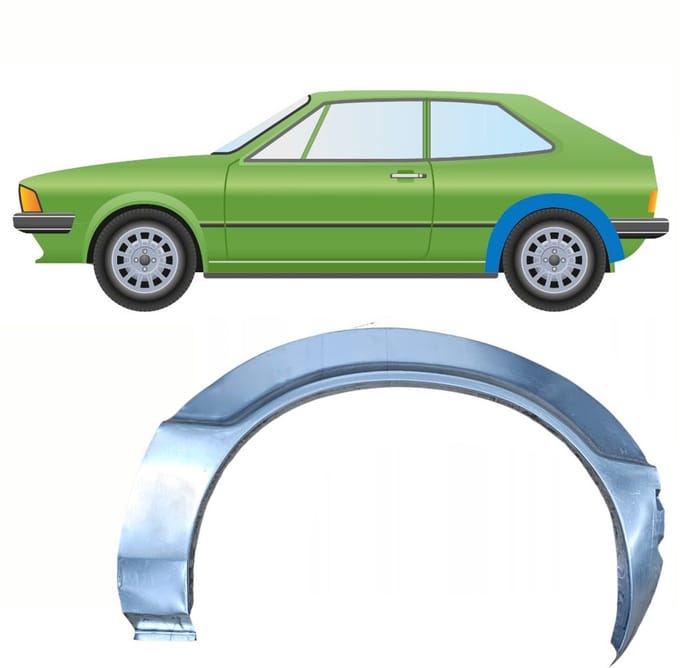 Reparatiepaneel achterspatbord voor Volkswagen Scirocco 1974-1981 / Links