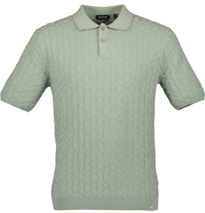 Blue Seven - Trui 327056 groen polokraag KM - maat L