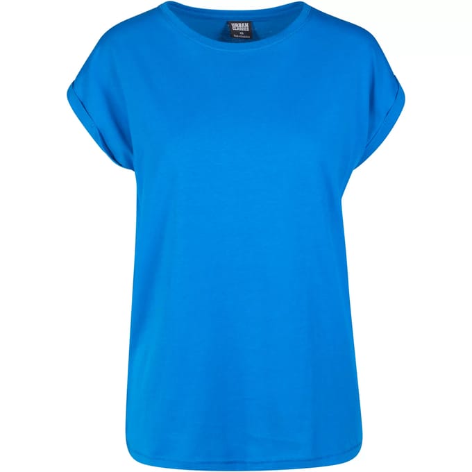 Urban Classics - Extended shoulder Dames Tshirt - 5XL - Blauw