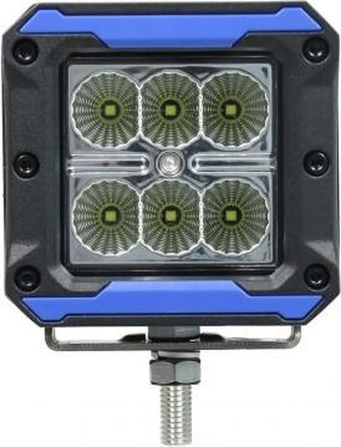 LED SPOT - 6 Led - 18 watt - 4 index kleuren - Koud Wit