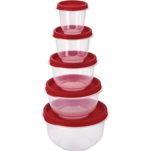 SILVERCREST Vershouddozenset 5-delig (Rond, Rood)