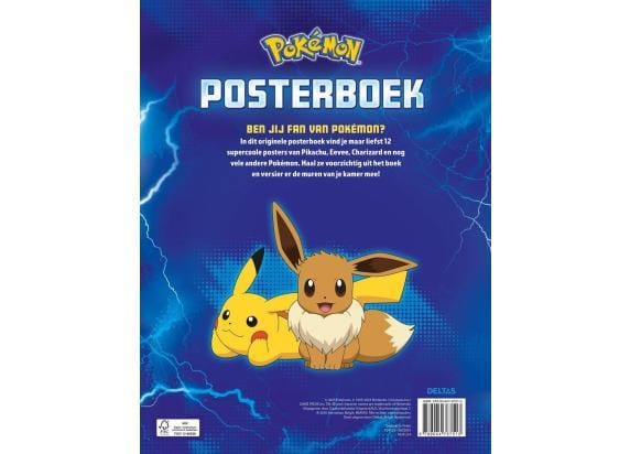 Deltas Pokémon posterboek Educatieve boeken (spelletjes en raadsels) Posters & Kaders