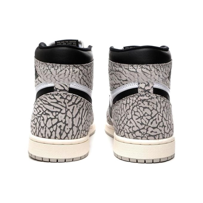 Air Jordan 1 Retro High OG White Cement - DZ5485-052 - Maat 46 - WIT - Schoenen