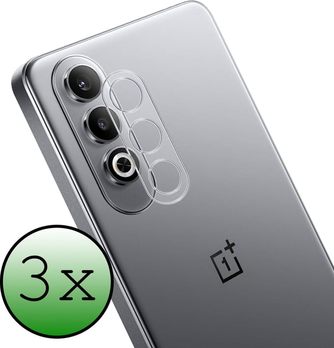 Camera Lens Protector - 3 Stuks Geschikt voor OnePlus Nord CE4 - Camera Screenprotector Beschermglas - Gehard Glas - Tempered Glass - Screen Protector