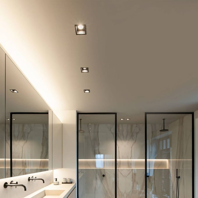 Wever & Ducré Lighting WEVER & DUCRÉ LED downlight Plano 2.0 zwart dimbaar