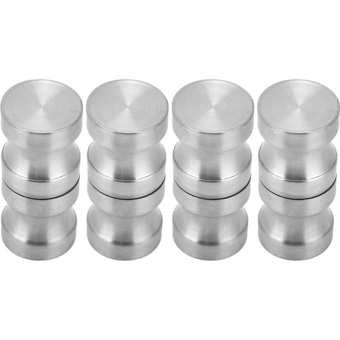 4 Sets Poignées Boutons de Porte de Douche en Verre Acier Inoxydable 304 Quincaillerie Accessoire de Salle de Bain