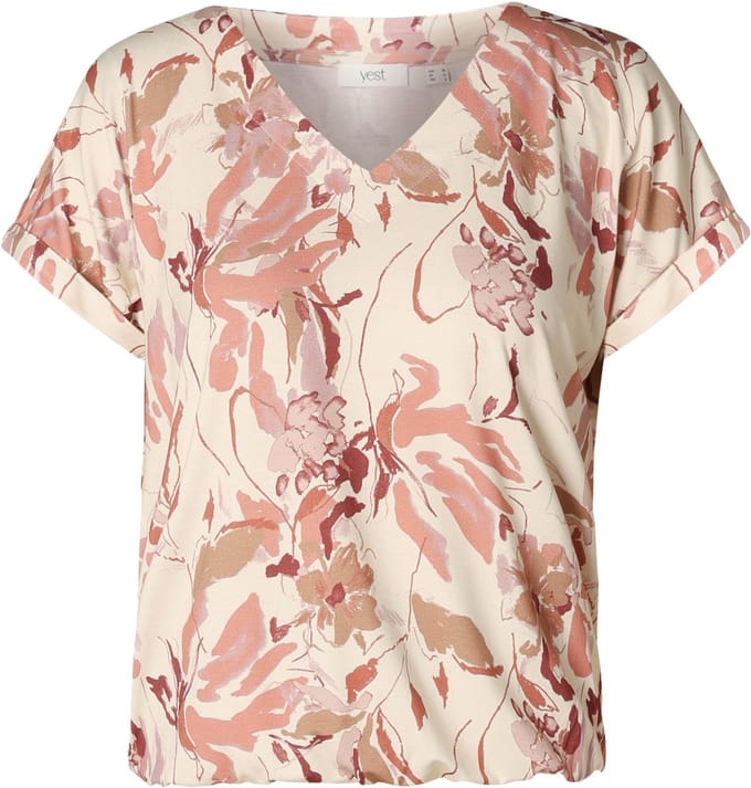 YEST Gieltje Essential Tops - Natural/Multi Colour - maat 34
