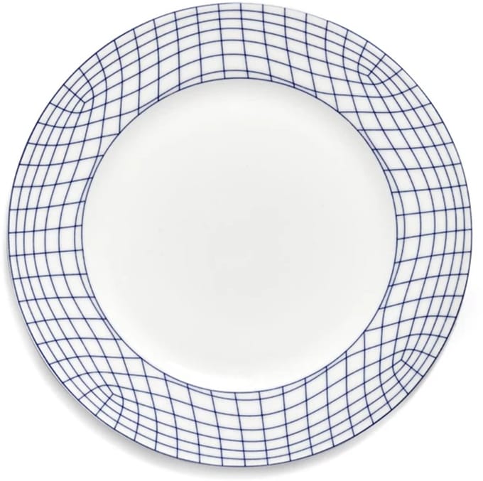 Serax Ann Van Hoey Nido plat bord D24cm blauw /wit