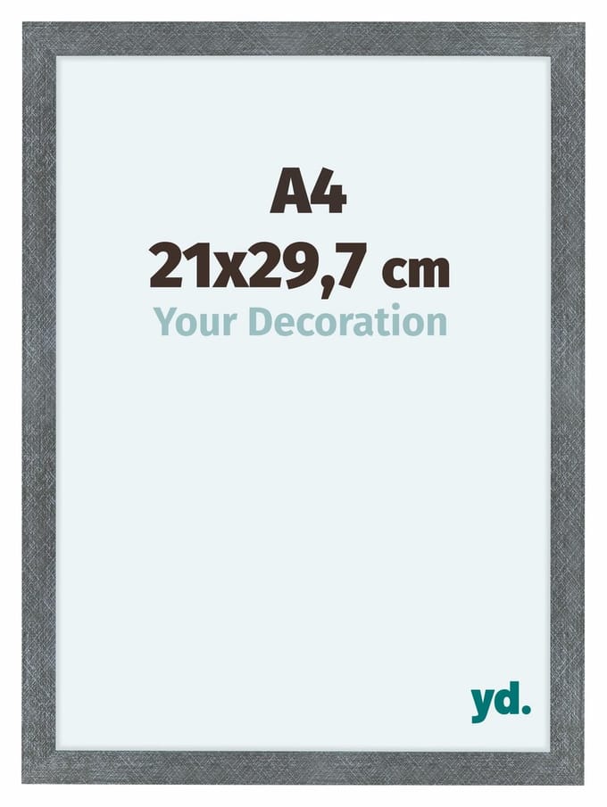 Your Decoration - Fotolijst A4 21x 29,7 cm - MDF - IJzer Geveegd - Como