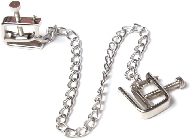 Smart Moves - Vierkante Schroef Tepelklemmen met Ketting - Zilver