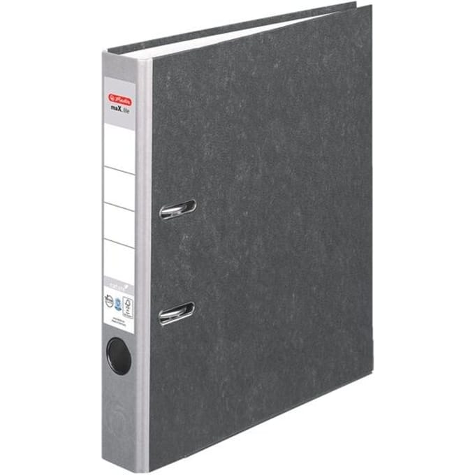herlitz ordner maX.file nature, A4, rugbreedte 50 mm, grijs