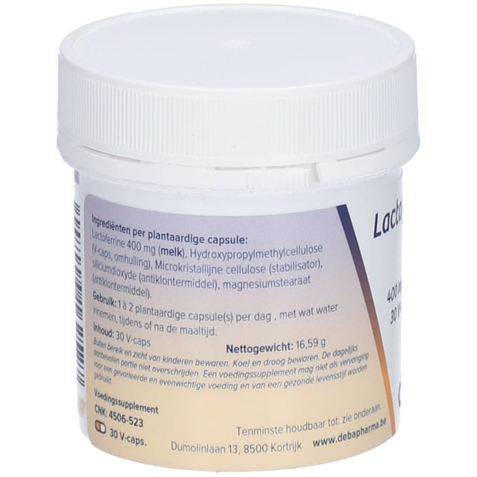 DeBa Pharma Lactoferrine 400 mg 30 Capsules