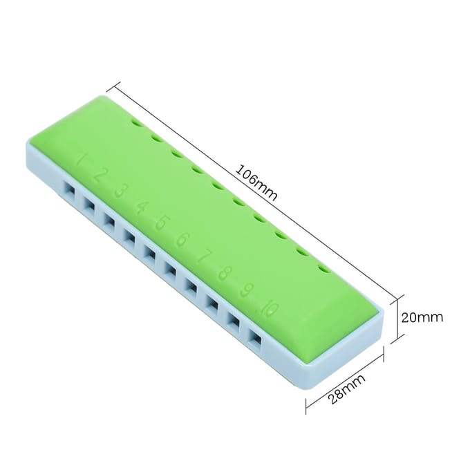 Mondharmonica Diatonische Blues Mondharmonica 10 Gaten Blues Harp Mondharmonica Harmonica Hars Shell Voor Kinderen paars