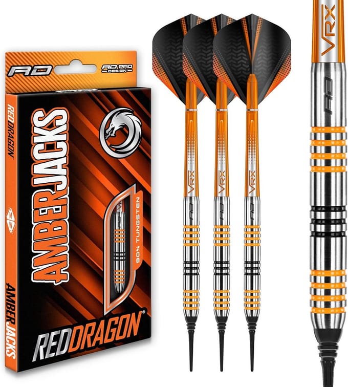 Professionele Softip Darts Set 18g Tungsten met Flights en Shafts