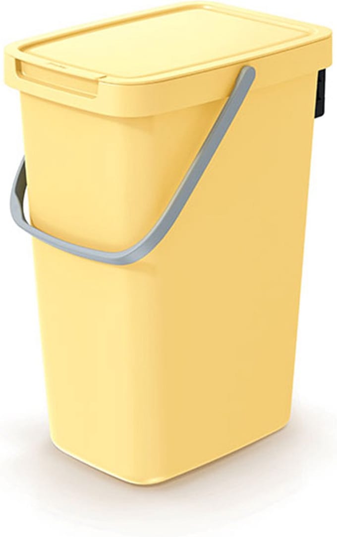 Keden - Compact Q - Afvalbak 12L - prullenbak - lichtgeel