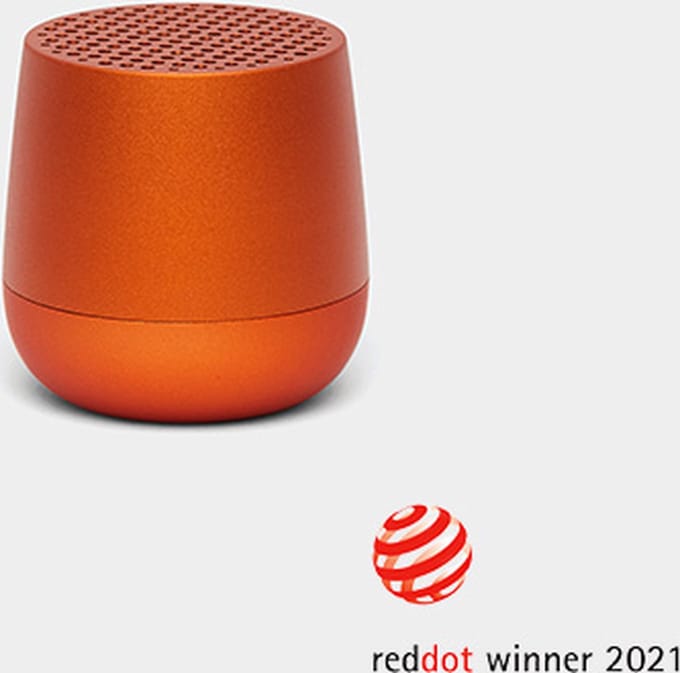 Lexon Mino+ Portable Bluetooth Mini Speaker - Metallic Oranje