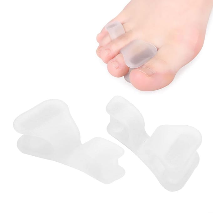 5 Paar Teenscheider Corrector Orthopedisch Voet Duim Correctie Pedicure Rechttrekker white