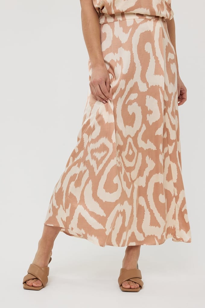 EsQualo Skirt Solar Swing Print Größe: 36 | Maxiröcke Outlet | Damen
