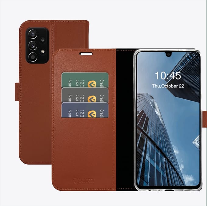 Valenta Book Case - Leer - Samsung Galaxy A13 4G - Bruin