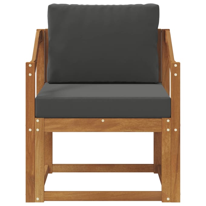 vidaXL - Buitensofa - Massief - Acacia - Hout - en - Polyester - Naturel