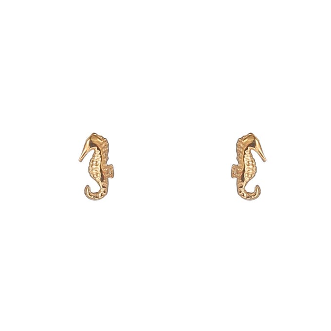 Go Dutch Label Oorknoppen Seahorse Stud Goudkleurig