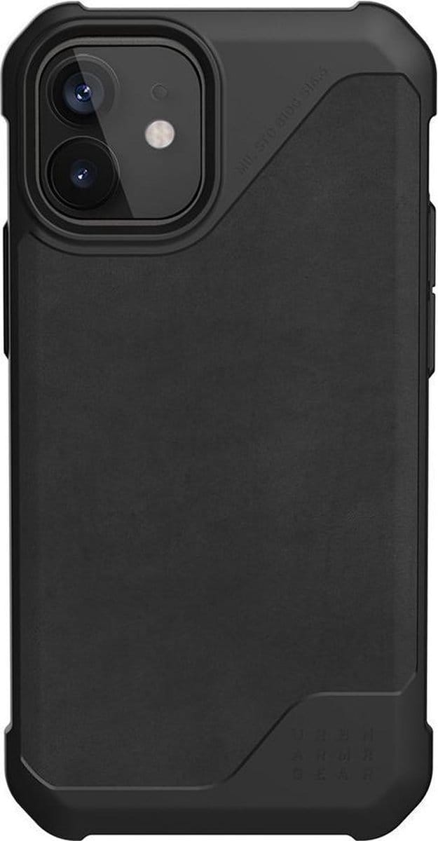 UAG - iPhone 12 mini Hoesje - Back Case Metropolis LT Leer Zwart