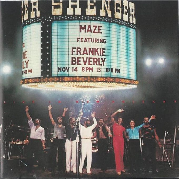 CD MAZE FRANKIE BEVERLY Live in New Orleans CDP7466592 CAPITOL 1987 US SoulFunk white