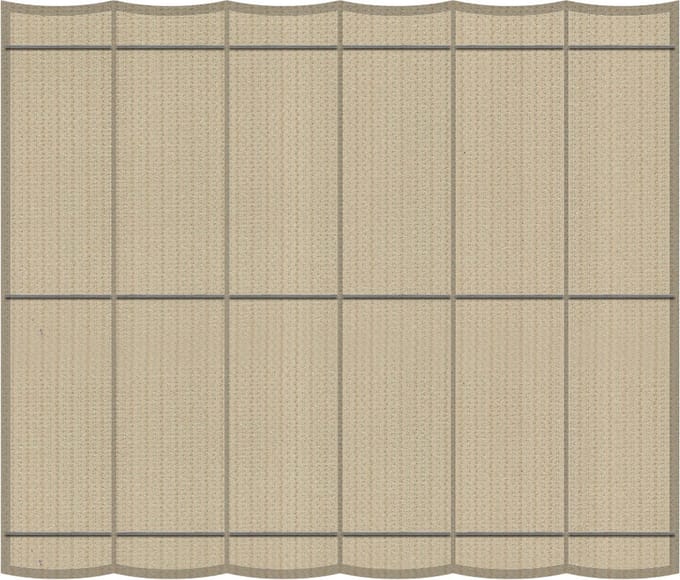 Harmonica schaduwdoek 290x400cm Sahara Sand - Exclusief Bevestigingsmateriaal