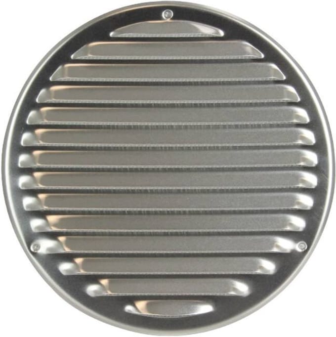 Metalen ventilatierooster rond Ø200 mm rvs - MR200i