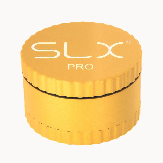 SLX 'Pro Grinder Aluminium Non Sticky 62 mm, Yellow Gold