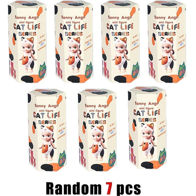 S Angel Kleine Engelpop Kat Leven Serie Blind Box Pop Sleutelhanger Hanger Handgemaakte Hanger Cadeaus