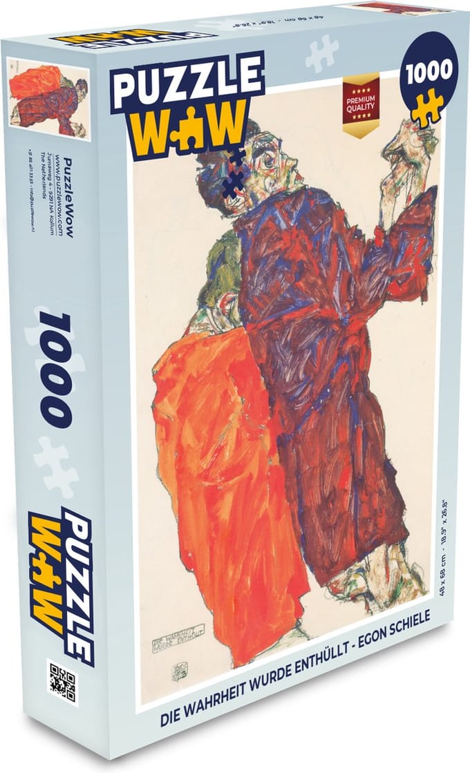 Puzzel Die wahrheit wurde enthüllt - Egon Schiele - Legpuzzel - Puzzel 1000 stukjes volwassenen