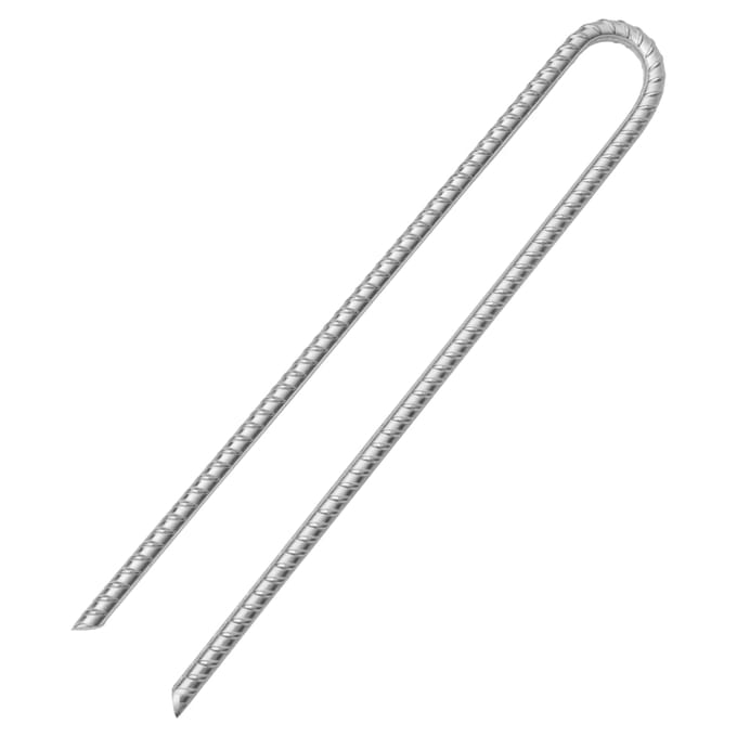 vidaXL - Tentharingen - 6 - st - U-vormig - Ø13 - mm - 41,5 - cm - gegalvaniseerd - staal