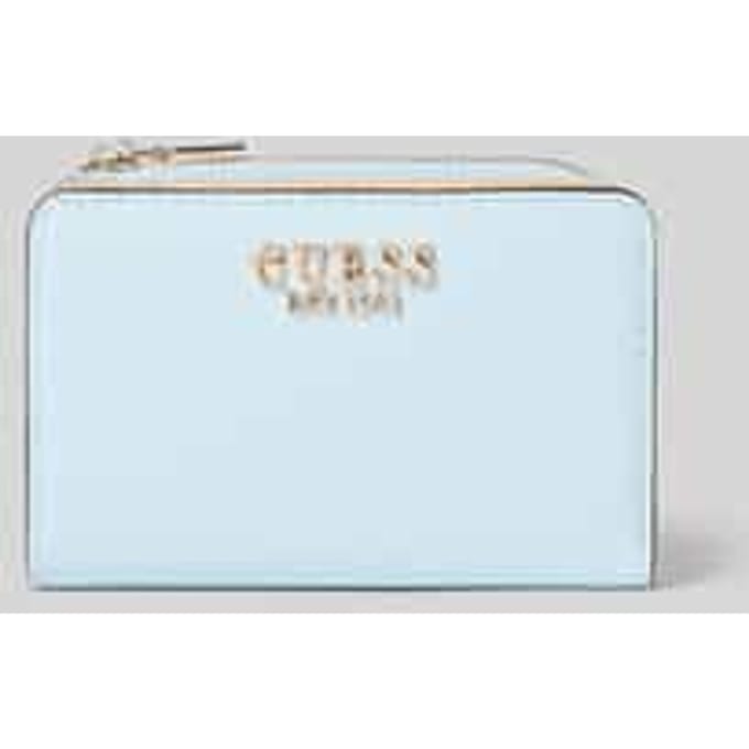 GUESS portemonnee Laurel II SLG Zip Around Card Case Aqua Lichtblauw