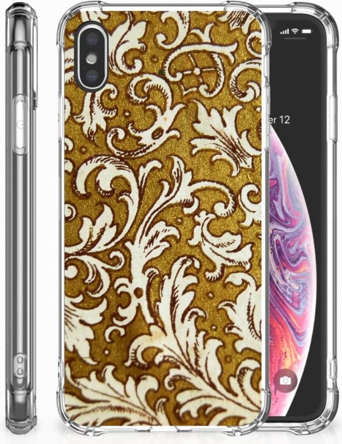 Anti Shock Case Apple iPhone Xs Max Barok Goud