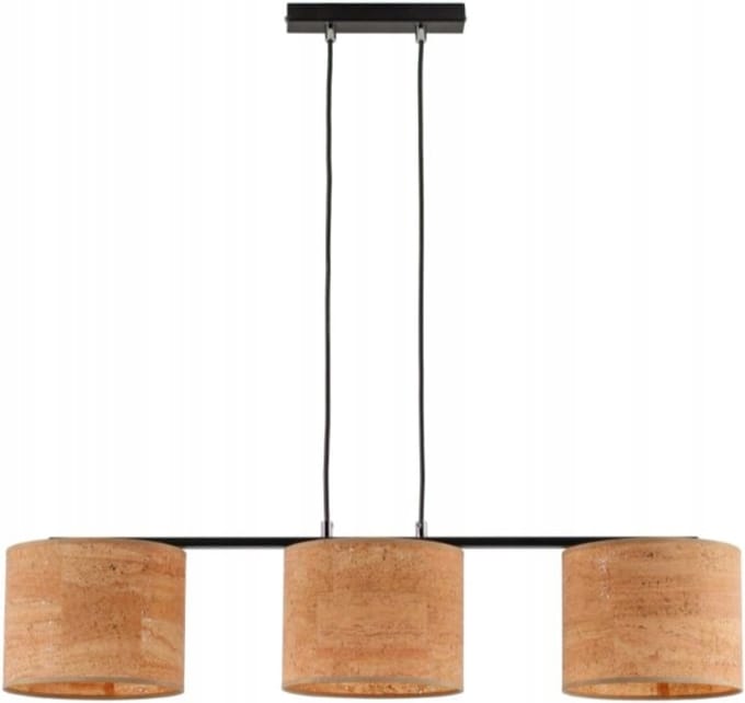 De Corris van de Korris Hanglamp E27 3x60W Metaal & Bruin Kurk