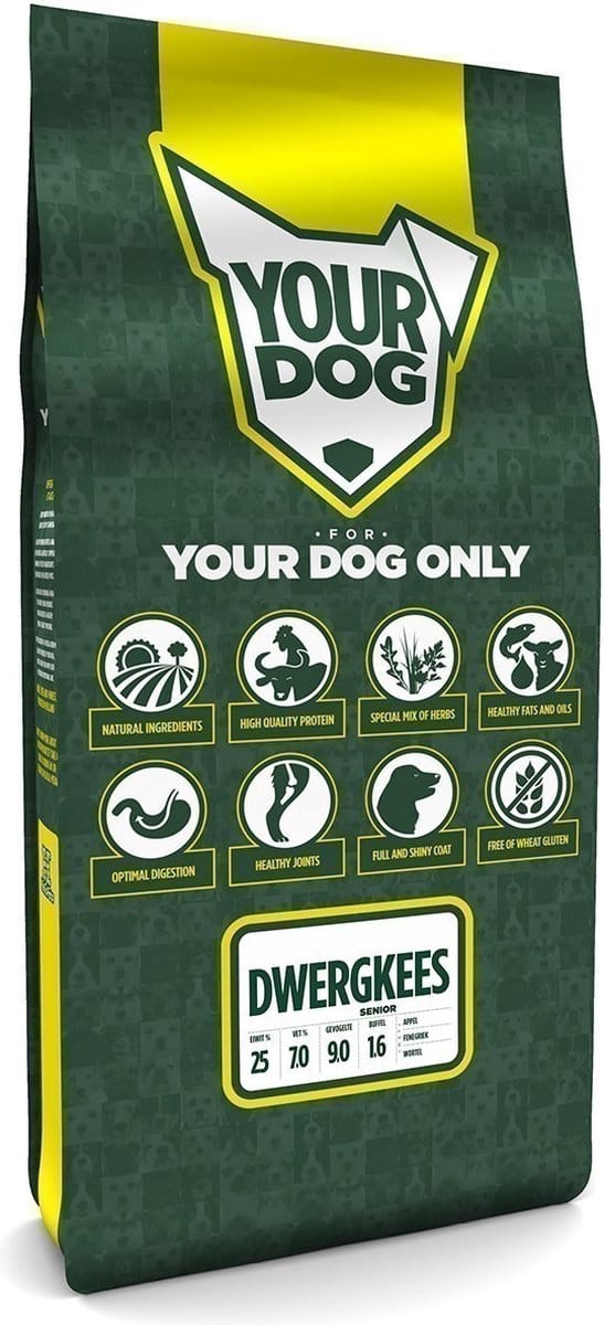 Yourdog Dwergkees - Hondenbrokken - Senior - 12 kg