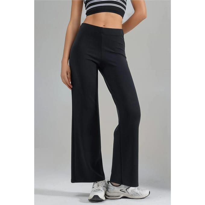 Hoge Taille Rechte Pijpen Broek