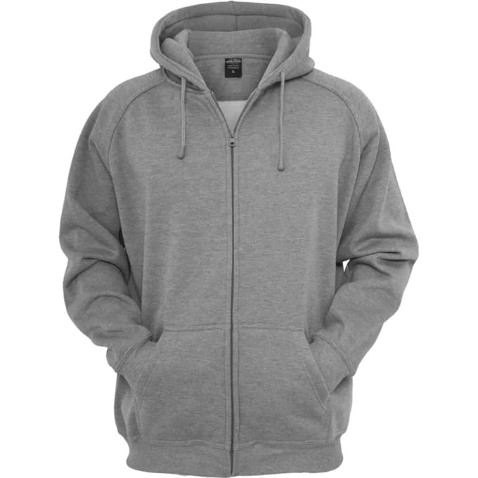 Urban Classics - Basic Vest met capuchon - 5XL - Grijs