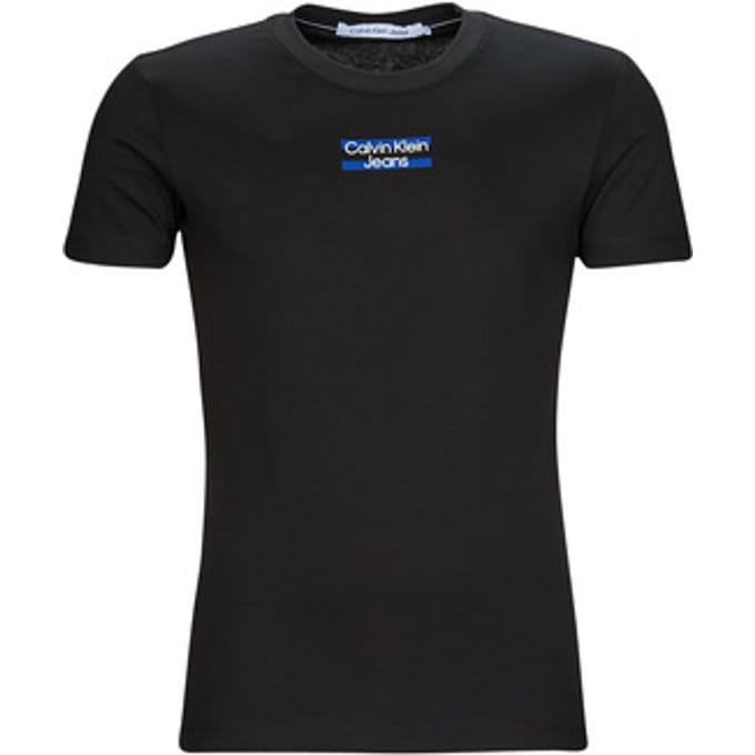 T-shirt Korte Mouw Calvin Klein Jeans TRANSPARENT STRIPE LOGO TEE