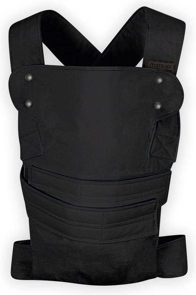 Marsupi Classic Black - maat S/M - taille 65-100 cm - draagzak baby
