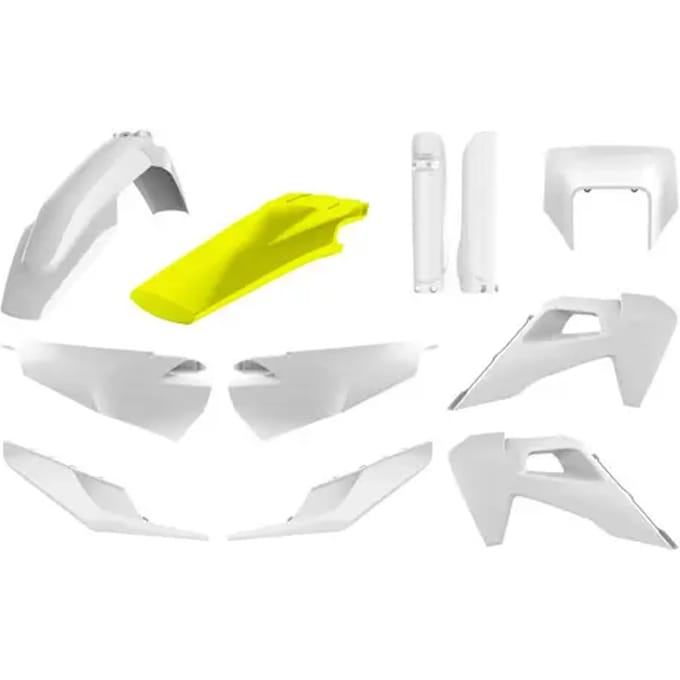 Polisport Off Road Full Husqvarna Te/fe 20-23 91324 Plastic Set Geel,Wit