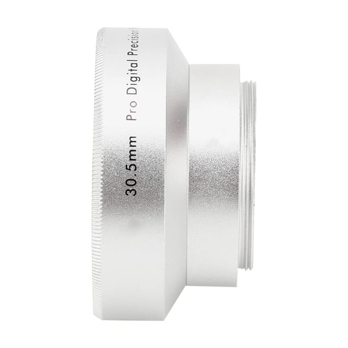 Optisch Glas Zilver 0.45X Camera Groothoek Vergroting Extra Lens voor 30.5mm Camera Lenzen black