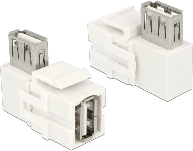 Keystone USB2.0 module - wit - haaks