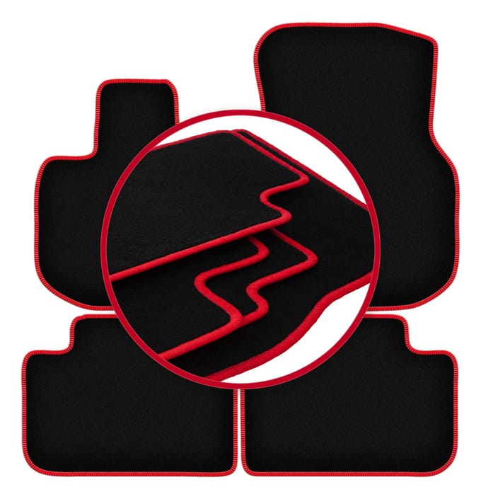CARLUX-RED automatten voor: BMW iX3 G08 SUV (2021-)
