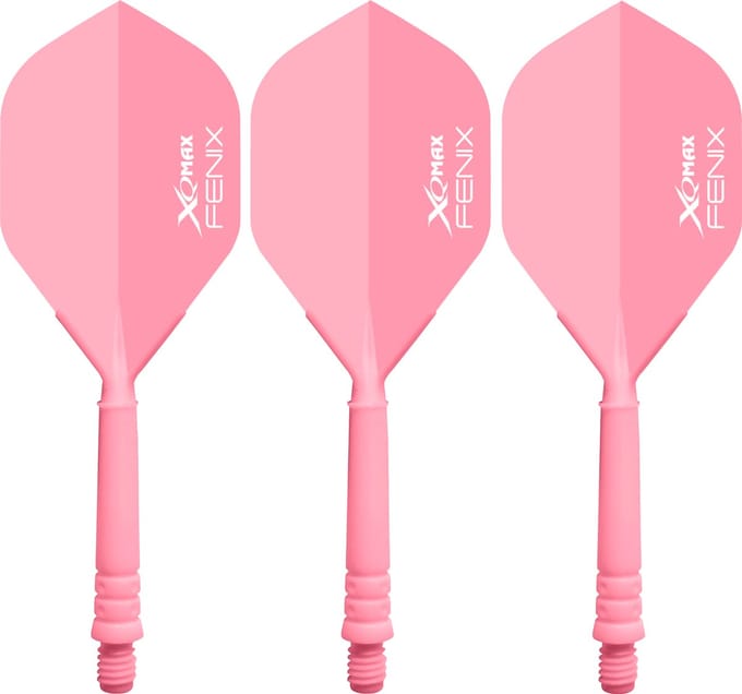 XQ Max Fenix Bar Flights Pink Standard - Dart Flights