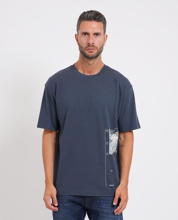 Boss T-shirts en Blue Polo