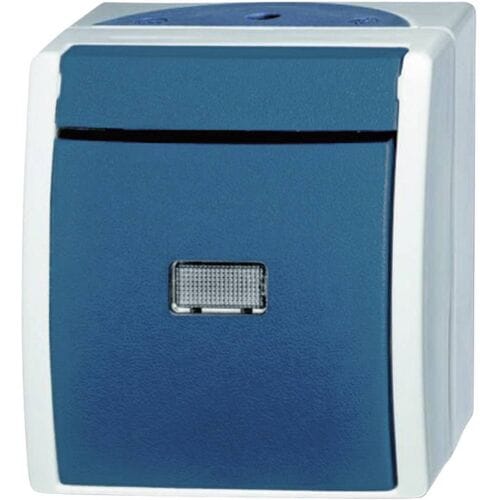 Busch-Jaeger 2621 W-53-206 Ocean (opbouw) Knop spatwaterdicht Blauw, Groen